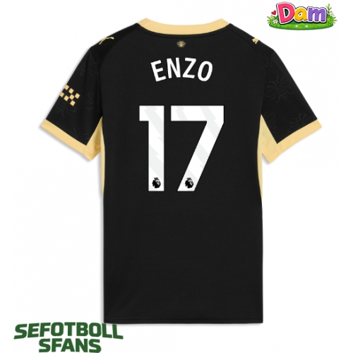 Manchester City Enzo Fernandez #17 Bortatröja Kvinnor 2026-27 Kortärmad